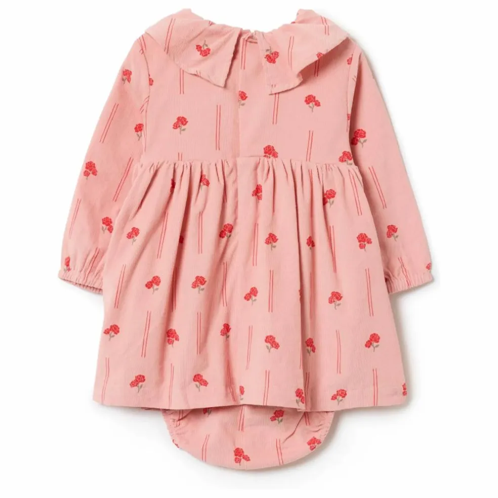 Robe Peony Velours Côtelé Mini | Rose