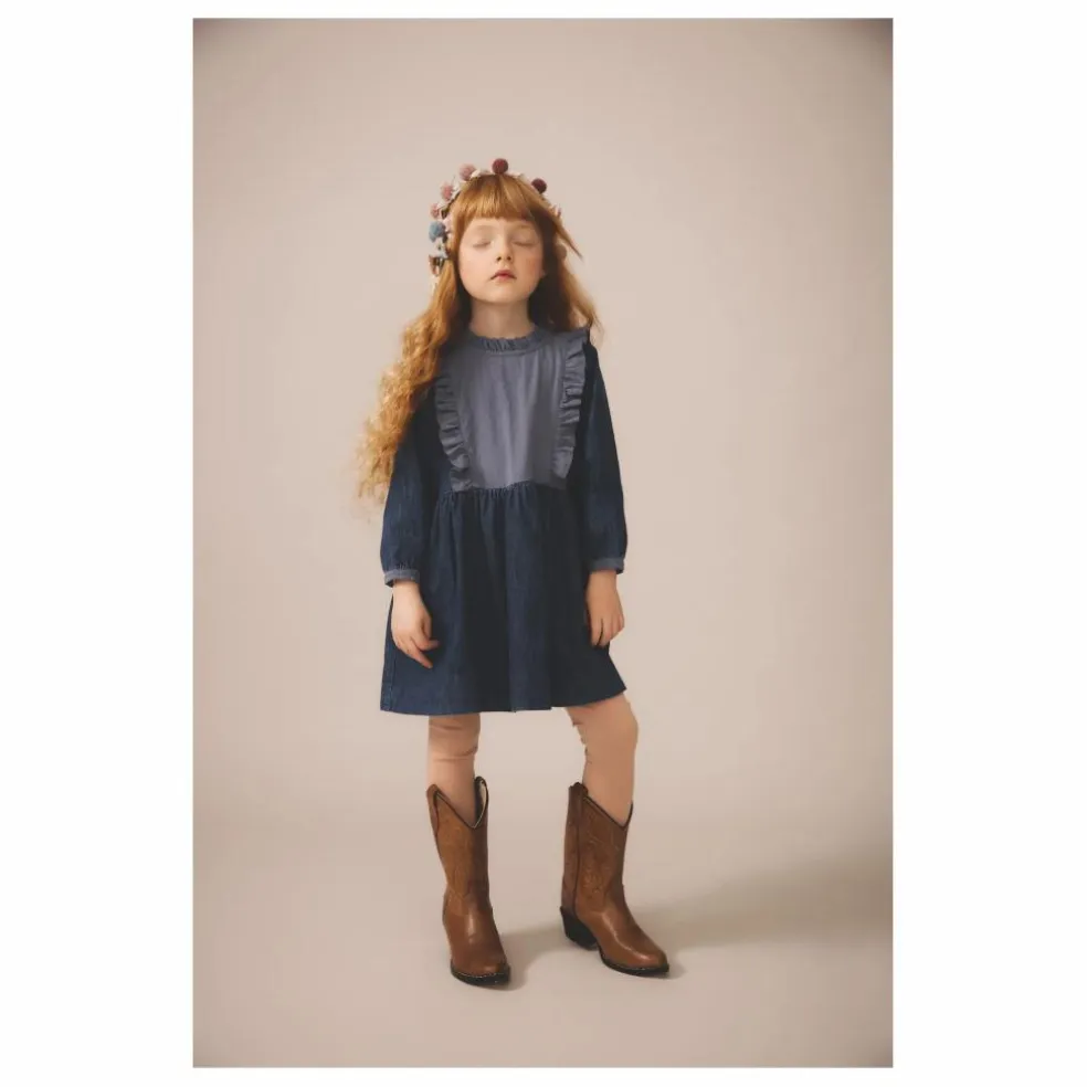 Robe Percy Coton Bio | Bleu