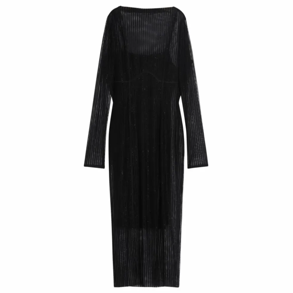 Robe Petra Métallisée | Noir