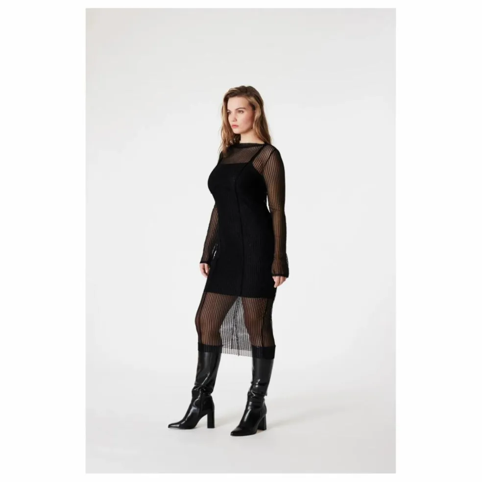 Robe Petra Métallisée | Noir