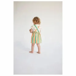 Robe Pinafore Rayée | Ecru