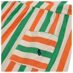 Robe Pinafore Rayée | Ecru