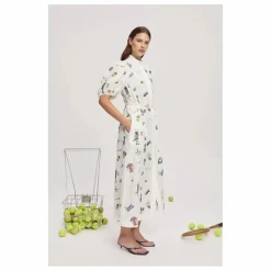 Robe Play Brodée Lin | Crème