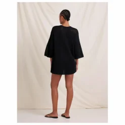 Robe Pointelle Coton Bio | Noir
