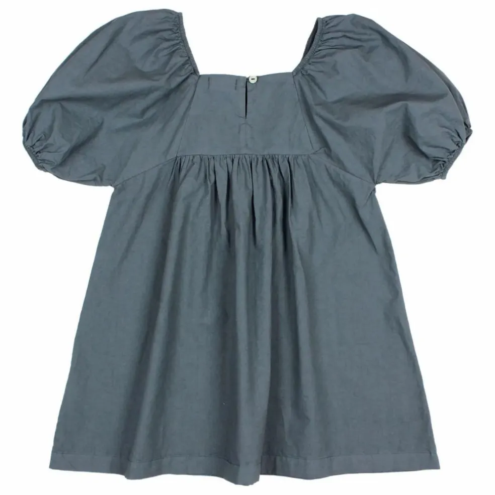 Robe Popeline Coton Bio | Bleu nuit