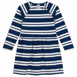 Robe Rayée Coton Epais | Bleu marine