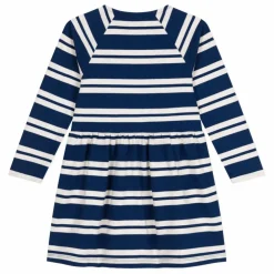 Robe Rayée Coton Epais | Bleu marine