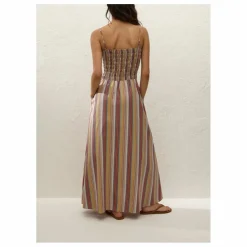 Robe Rayures Anniken | Brique