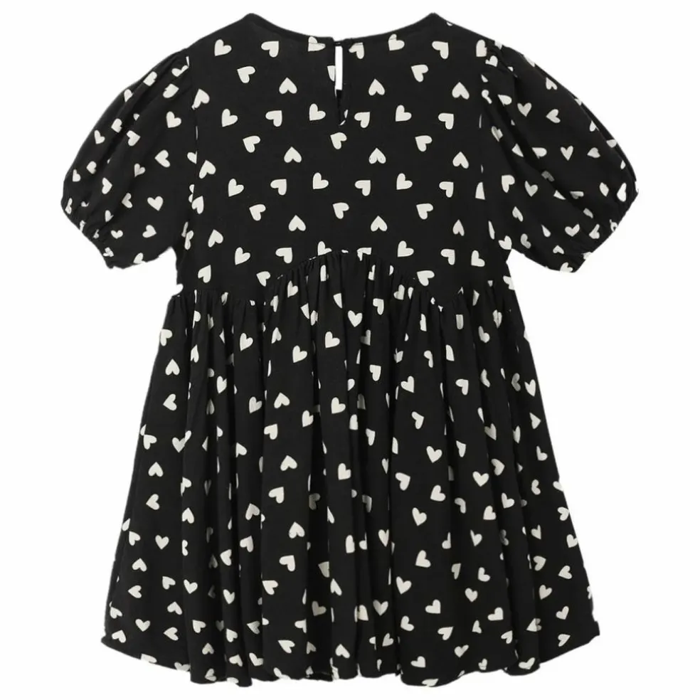 Robe Rose Cœurs | Noir