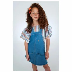 Robe Salopette Coton Bio | Bleu jean