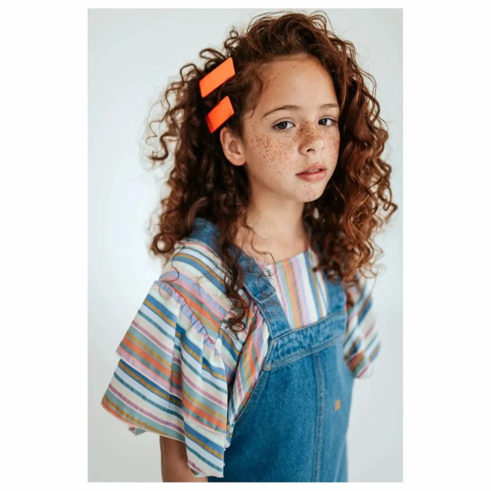 Robe Salopette Coton Bio | Bleu jean