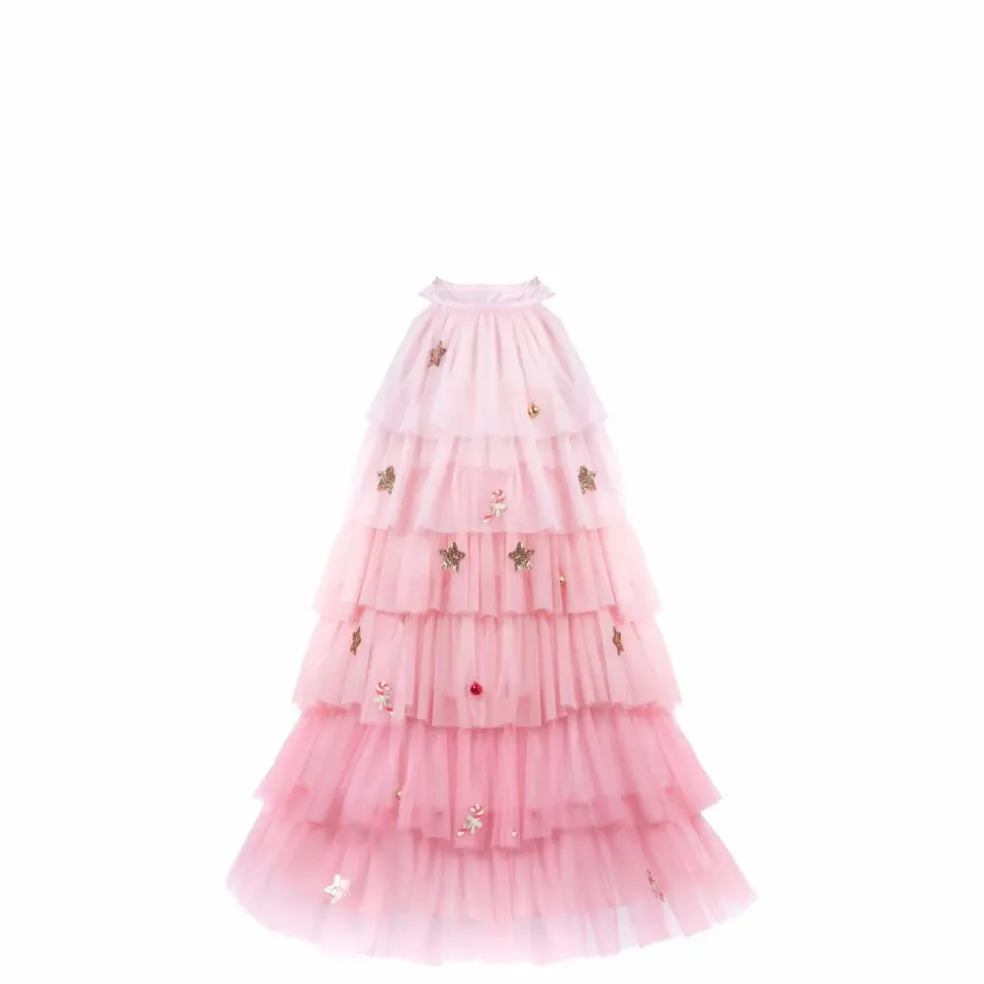 Robe Sapin de Noël avec son serre tête | Rose