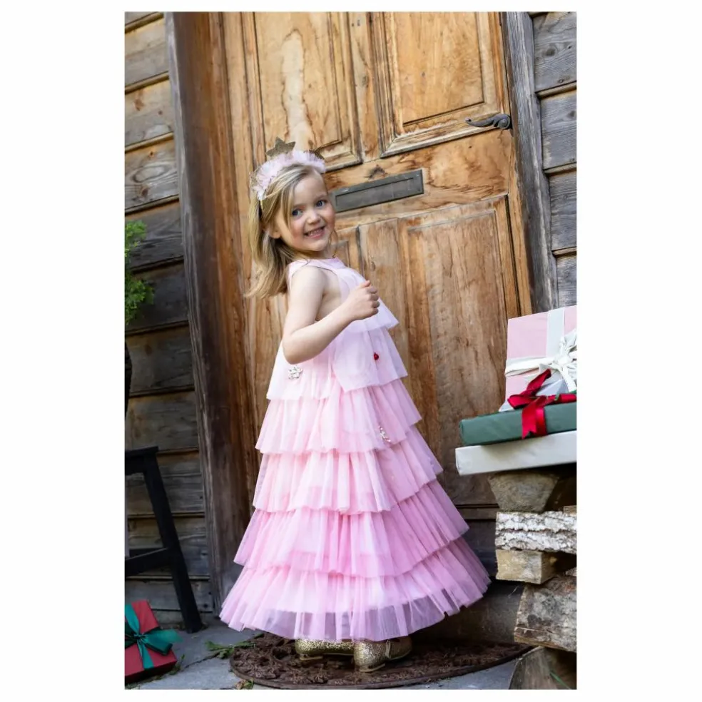 Robe Sapin de Noël avec son serre tête | Rose