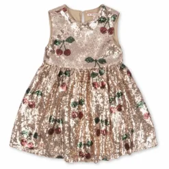 Robe Sequins Starla Cerises | Doré