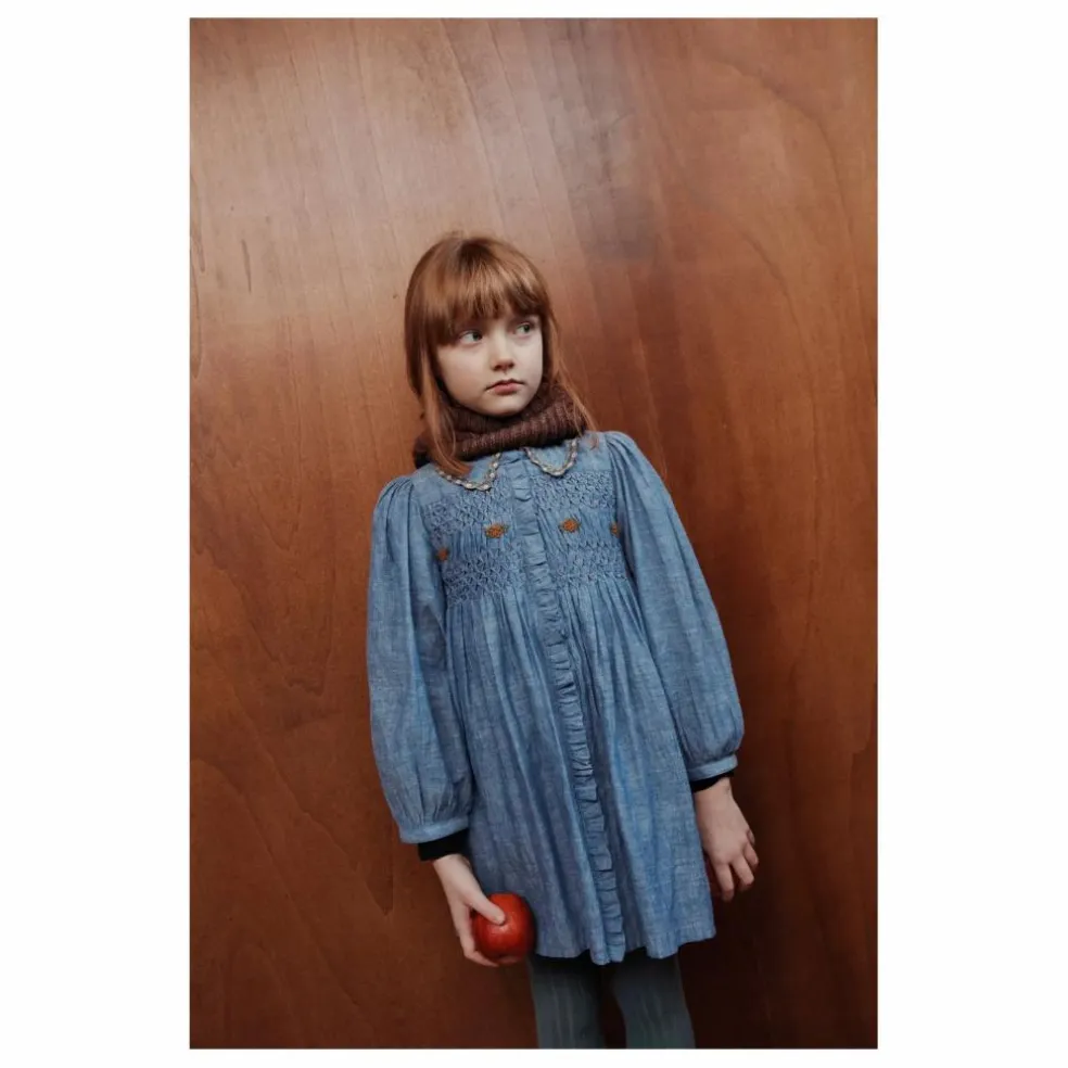 Robe Smockée | Bleu