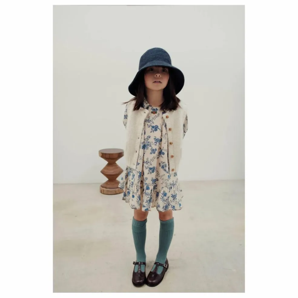 Robe Smockée Fleurie | Ecru