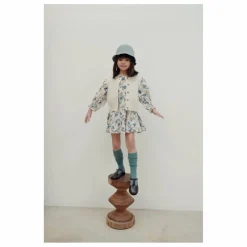 Robe Smockée Fleurie | Ecru