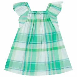 Robe Smockée Louise Carreaux | Vert