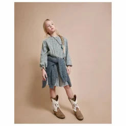 Robe Smockée Volants | Vert Cèdre