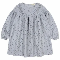 Robe Soft Velours Côtelé Coton Bio | Bleu gris