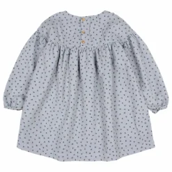 Robe Soft Velours Côtelé Coton Bio | Bleu gris