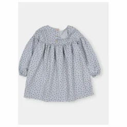 Robe Soft Velours Côtelé Coton Bio | Bleu gris