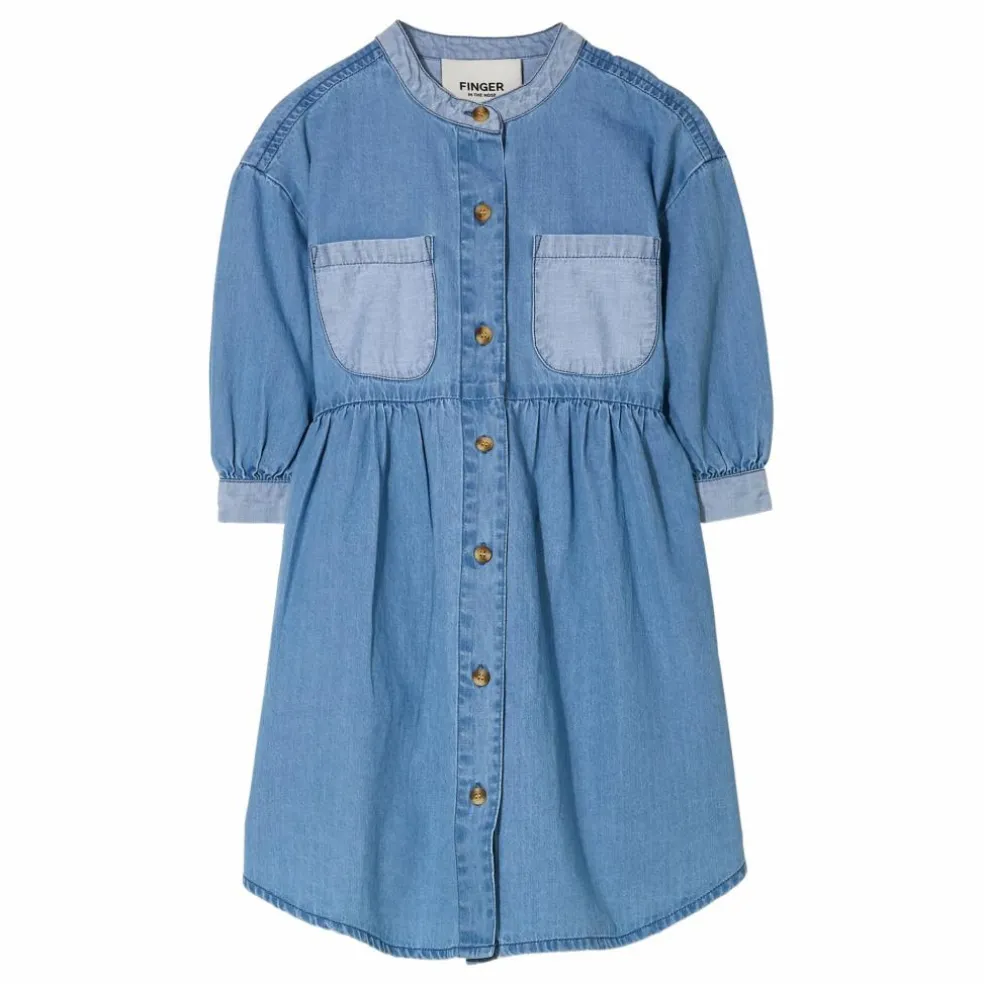Robe Swing Denim | Bleu
