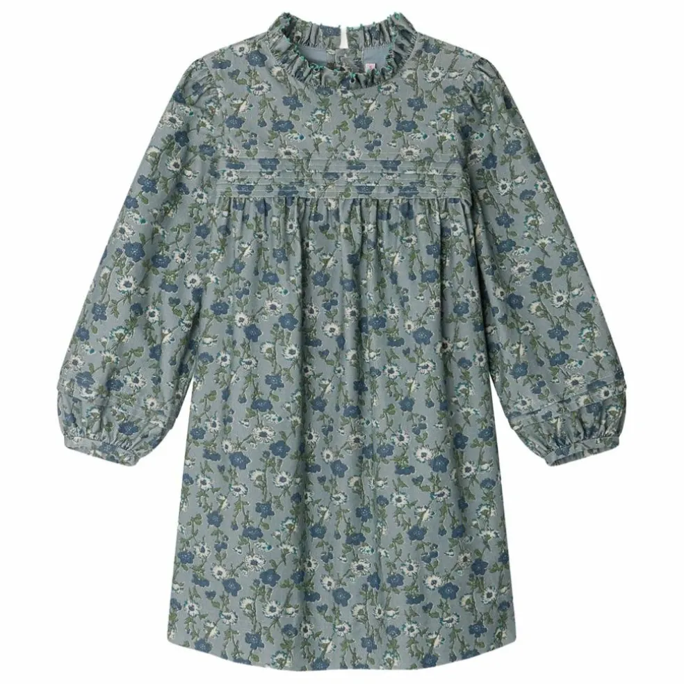 Robe Topaz Liberty Velours Milleraies | Bleu