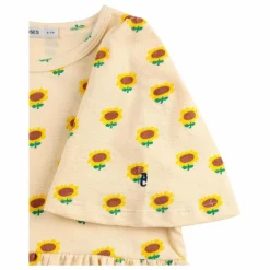 Robe Tournesol Coton Bio | Crème