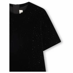 Robe T-shirt Pailletée | Noir
