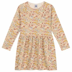 Robe Tubique Fleurie | Beige