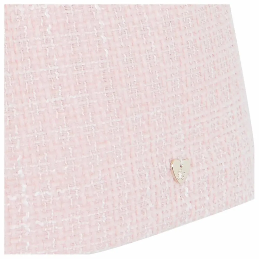 Robe Tweed | Rose pâle