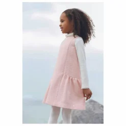 Robe Tweed | Rose pâle