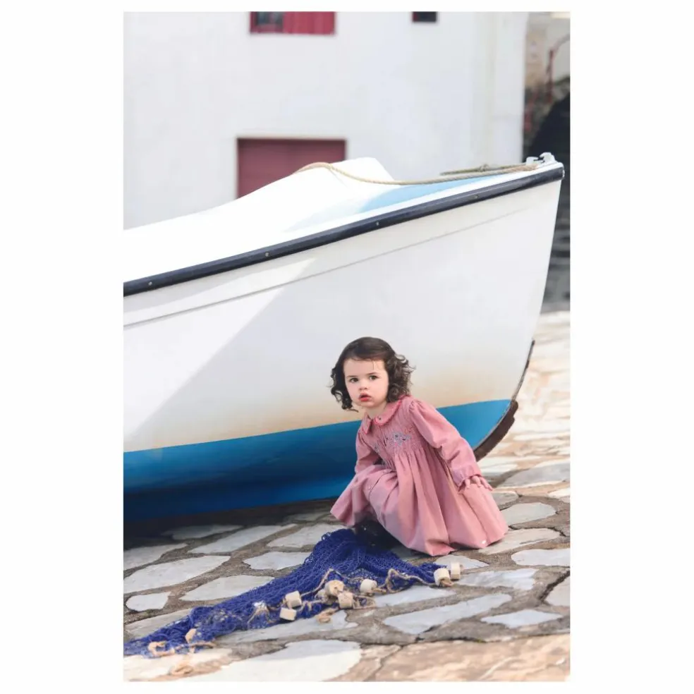 Robe Velours Côtelé | Rose pâle