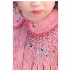 Robe Velours Côtelé | Rose pâle
