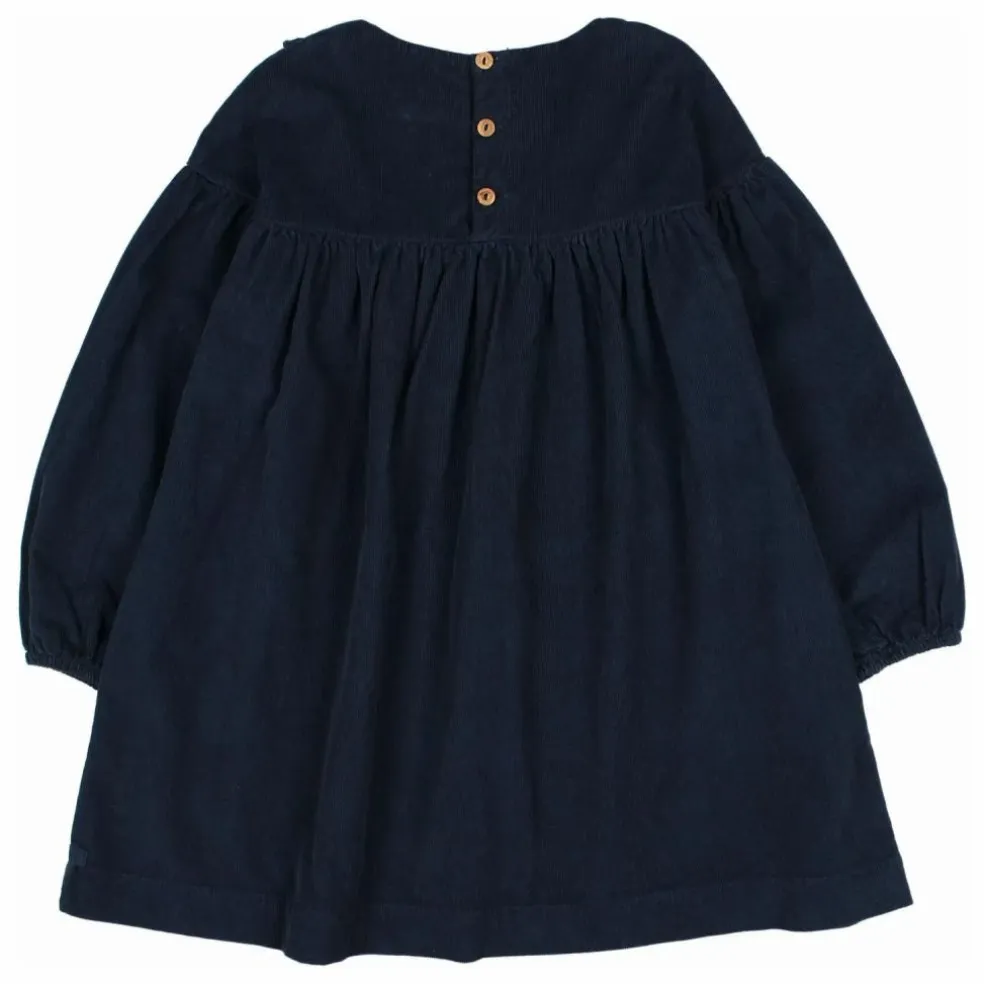 Robe Velours Côtelé Coton Bio | Bleu marine