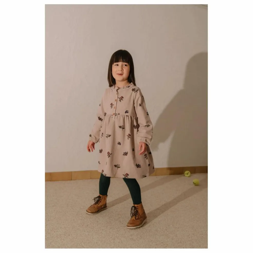 Robe Vermont Mûres Velours Côtelé Coton Bio | Mauve