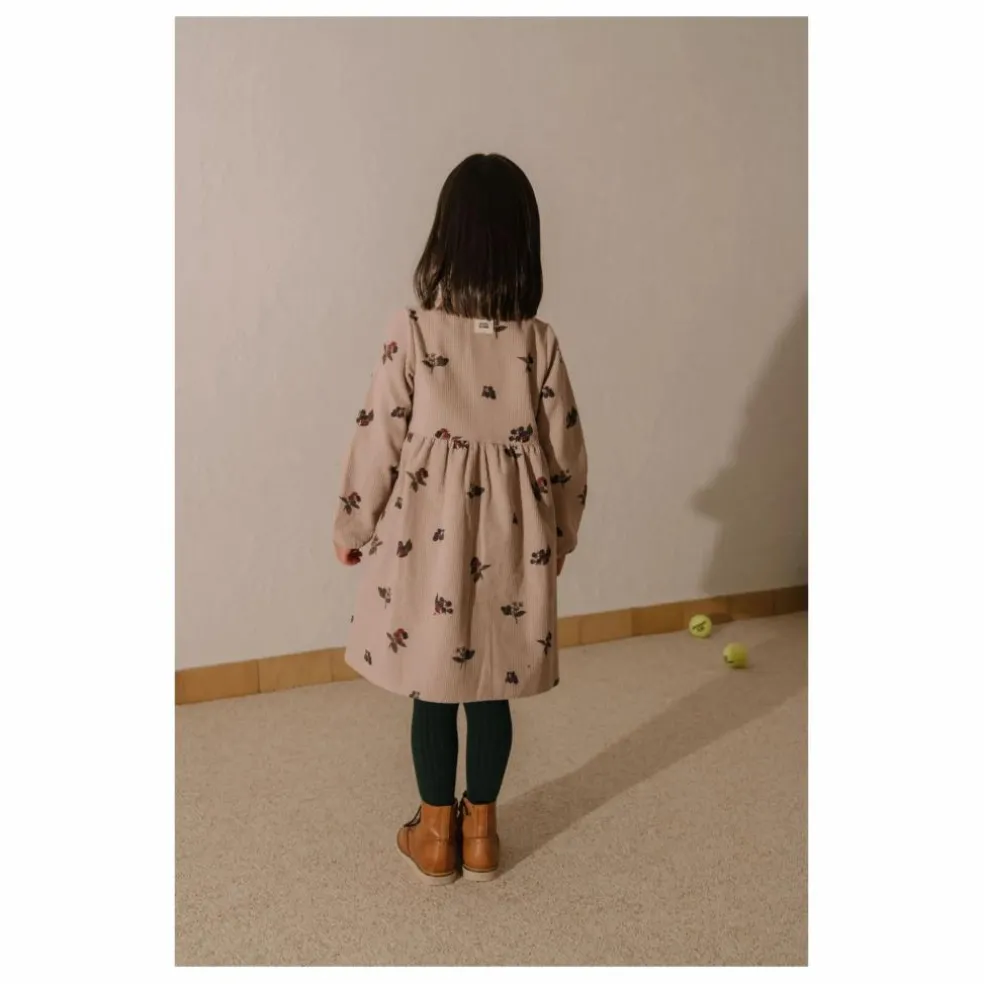 Robe Vermont Mûres Velours Côtelé Coton Bio | Mauve