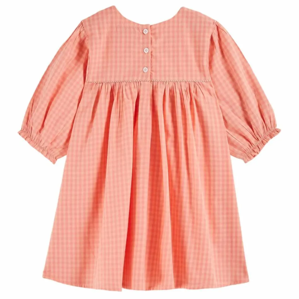 Robe Vichy Pivoine | Rose pêche