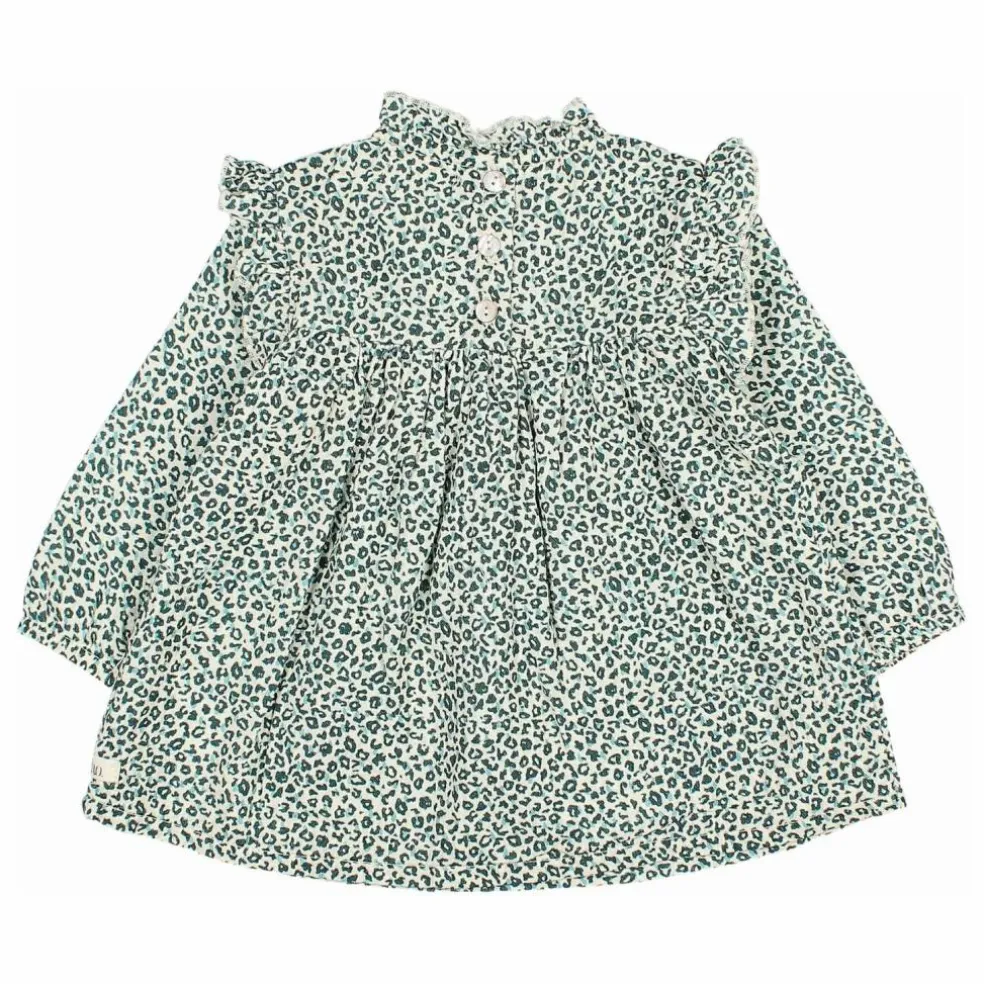 Robe Volants | Vert Cèdre