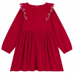 Robe Volants Coton Bio | Rouge