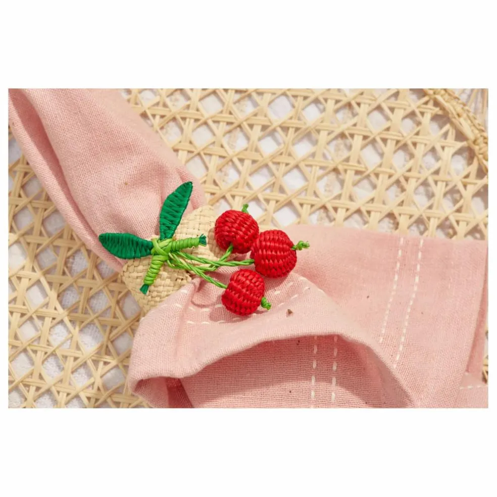 Rond de serviette Cerises | Rouge