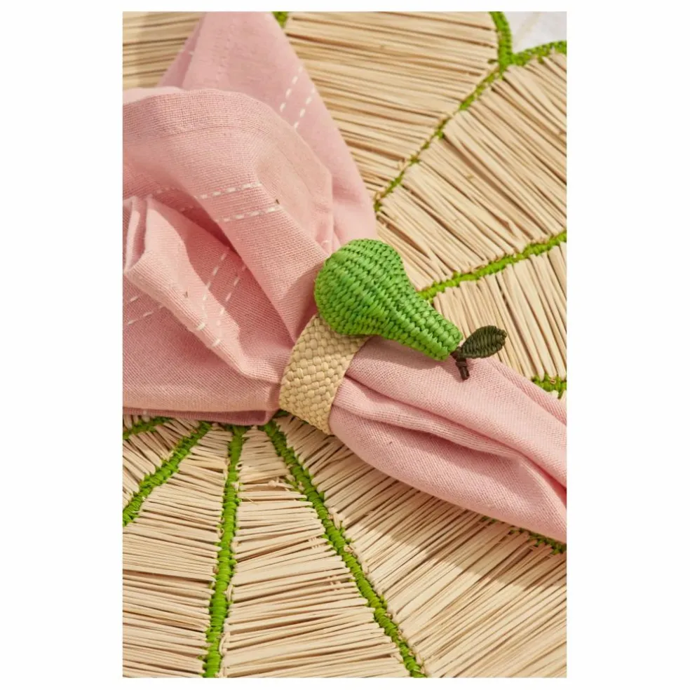Rond de serviette Poire | Vert