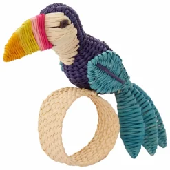 Rond de serviette Toucan | Bleu