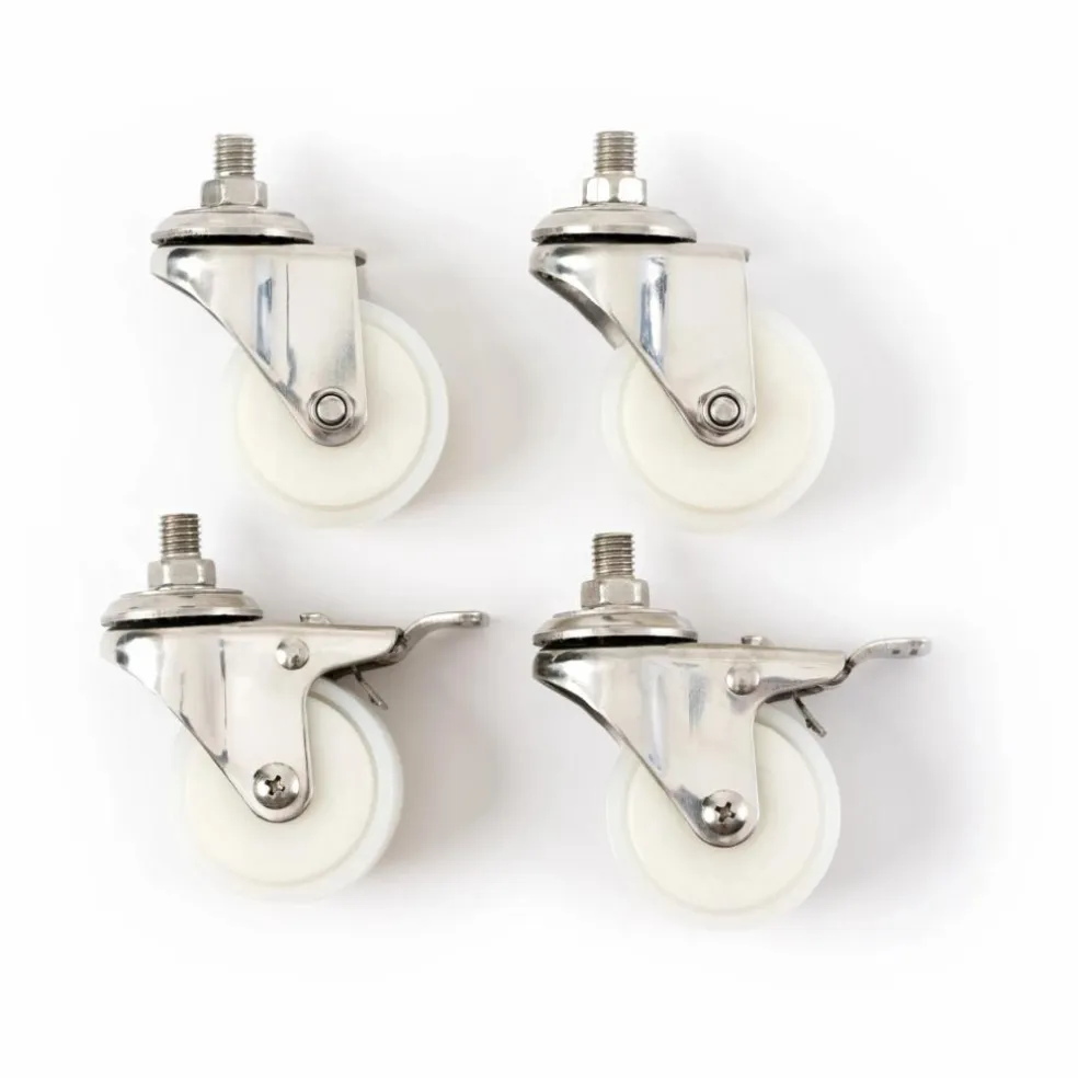 Roulettes pour pied de parasol - Set de 4 | Blanc