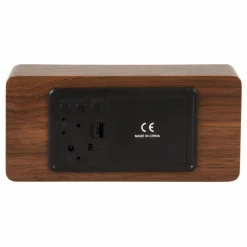 Réveil LED Copper en bois | Noyer