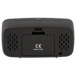 Réveil oval LED Silver | Noir