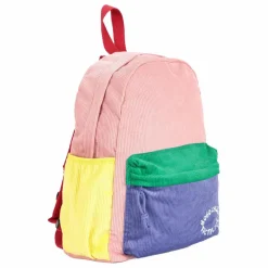 Sac à Dos Colorblock Velours Côtelé | Rose
