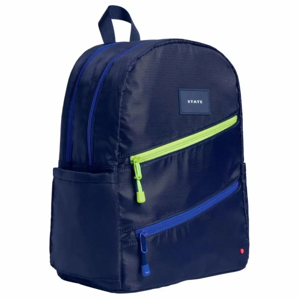 Sac à Dos Kane Deux Poches Diagonal Zippers | Bleu marine