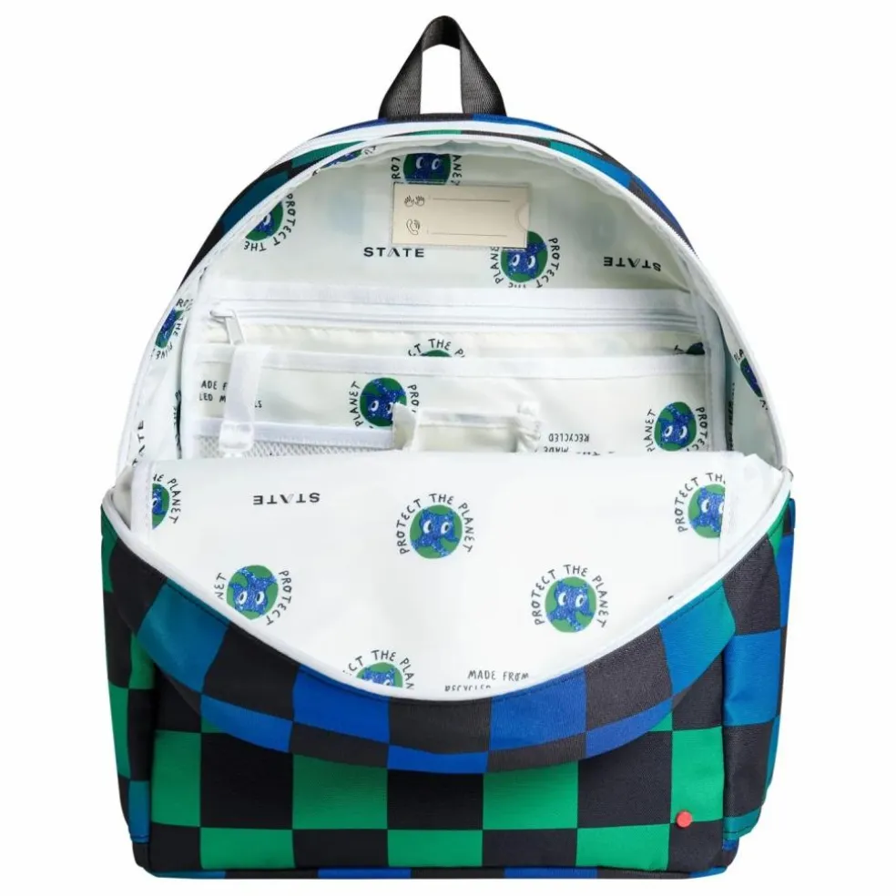 Sac à Dos Kane Deux Poches Diagonal Zippers | Bleu marine